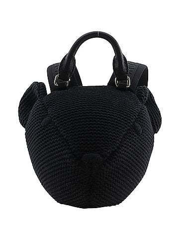 Burberry Burberry Bear Backpack/Daypack, Plush Toy, Cotton, Black, Shoulder Bag/Handbag, 2-Way, Zipper, Kids (view 2)