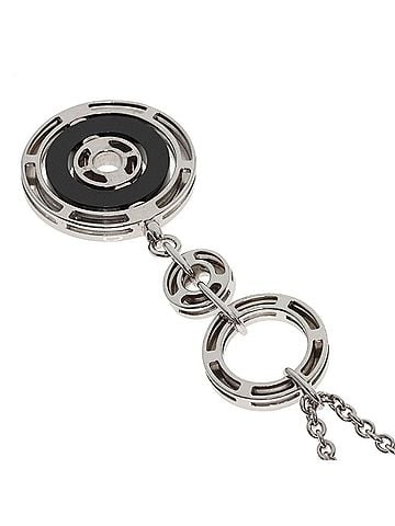 Bvlgari BVLGARI Astrale Cerchi Necklace, 18K White Gold, Women's (view 2)