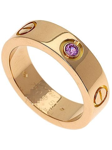 Cartier Cartier Love Ring, 1P Sapphire, 18K Pink Gold, Women's Ring (CARTIER) (view 1)