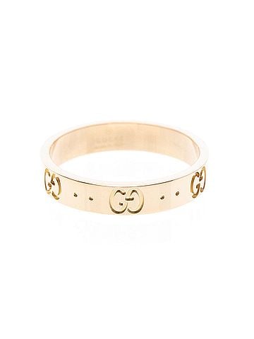 Gucci Gucci Icon Ring Pink Gold (18K) Fashion No Stone Band Ring Pink Gold (view 1)