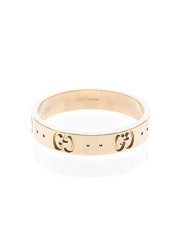 Gucci Gucci Icon Ring Pink Gold (18K) Fashion No Stone Band Ring Pink Gold (view 2)