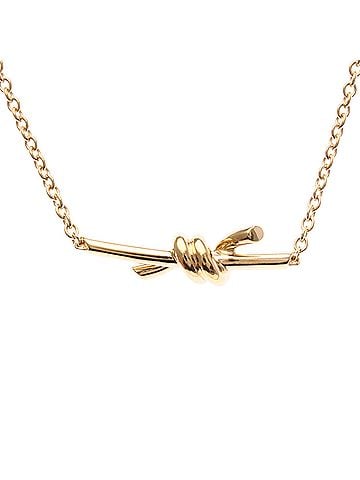 Tiffany & Co. Tiffany Knot Chain Bracelet Pink Gold (18K) No Stone Charm Bracelet Pink Gold (view 1)