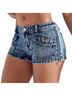 Shein Blue Denim Shorts Size XS - photo 1