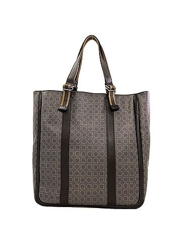 Salvatore Ferragamo Salvatore Ferragamo Gancini hardware motif tote bag, PVC, women's. (view 2)