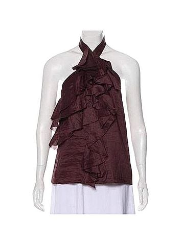 Robert Rodriguez Plum Halter Sleeveless T-Shirt (view 1)