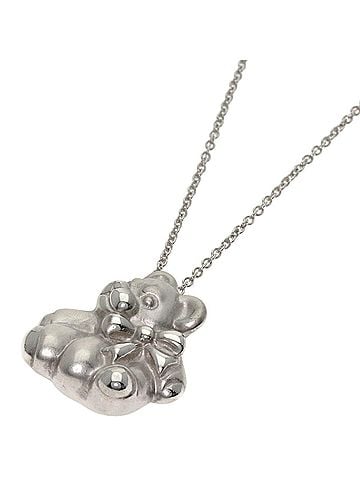 Tiffany & Co. Tiffany & Co. Teddy Bear Necklace, Silver, Women's (view 1)