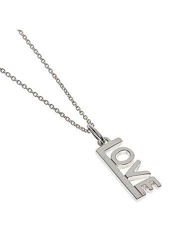 Tiffany & Co. Tiffany & Co. Love Logo Necklace, Silver, Women's (view 1)