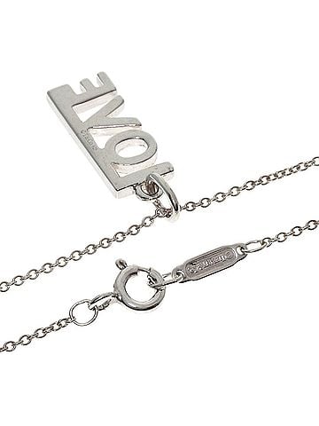 Tiffany & Co. Tiffany & Co. Love Logo Necklace, Silver, Women's (view 2)