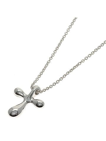 Tiffany & Co. Tiffany & Co. Small Cross Necklace, Silver, Women's (view 1)