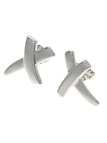 Tiffany & Co. Tiffany Kiss Earrings, Silver, Women's (TIFFANY&Co.) (view 1)
