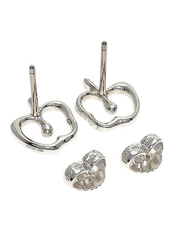 Tiffany & Co. Tiffany Apple Earrings, Silver, Women's (TIFFANY&Co.) (view 2)