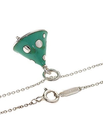 Tiffany & Co. Tiffany Party Hat Enamel Necklace Silver Women's (TIFFANY&Co.) (view 2)