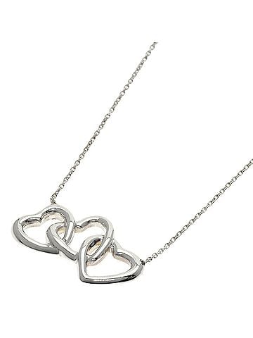 Tiffany & Co. Tiffany Triple Heart Necklace, Silver, Women's (TIFFANY&Co.) (view 1)