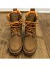 Timberland 100% Leather Tan Orange Boots Size 8 - photo 5
