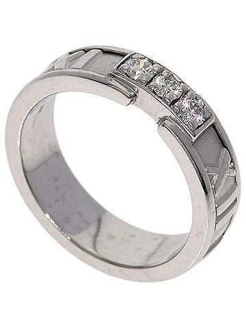 Tiffany & Co. Tiffany & Co. Atlas 3-Diamond Ring, 18K White Gold, Women's. (view 1)