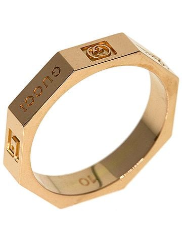 Gucci Gucci Octagon #10 Ring, 18K Pink Gold, Women's (view 2)