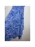 CeCe 100% Polyester Tropical Blue White Casual Dress Size L - photo 5