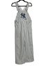 Genuine Merchandise by Gen2 100% Polyester Stripes White Blue Overalls Size L - photo 1