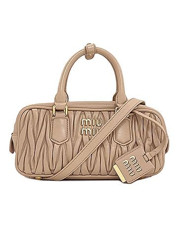 Miu Miu Miu Miu Miu Matelassé 2-Way Handbag, Calfskin, Women's (view 1)