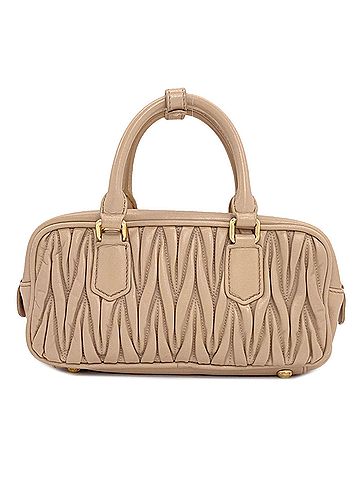 Miu Miu Miu Miu Miu Matelassé 2-Way Handbag, Calfskin, Women's (view 2)