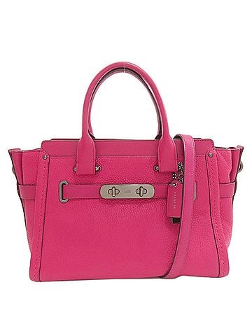 Coach Coach 34816 Swagger 2-Way Handbag Leather Women's COACH (view 1)