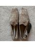 Massimo Dutti 100% Suede Tan Flats Size 9 - photo 3