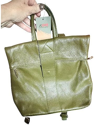 M Made in Italy Leather Backpack (view 1)