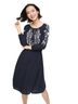 Talbots Blue White Casual Dress Size M - photo 1