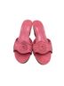 Jack Rogers 100% Leather Pink Orange Wedges Size 6 - photo 2