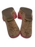 Jack Rogers 100% Leather Pink Orange Wedges Size 6 - photo 9