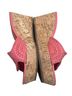 Jack Rogers 100% Leather Pink Orange Wedges Size 6 - photo 4