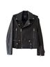 7 For All Mankind 100% Leather 100% Cotton 100% Polyester Black Jacket Size M - photo 1