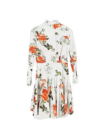 Erdem Erdem Floral-Print Mini Shirt Dress in Multicolor Cotton (view 2)
