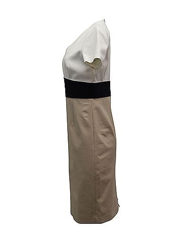 Diane von Furstenberg Diane Von Furstenberg V-Neck Knee Length Dress in Multicolor Silk (view 2)