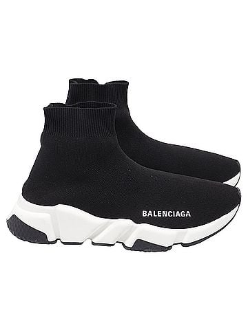 Balenciaga Balenciaga Speed Trainer Shoes in Black Polyester (view 1)