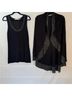 Soft Surroundings Black Silver Cardigan Size M - photo 5