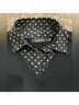 Lauren by Ralph Lauren Polka Dots Black Pullover Sweater Size L - photo 3