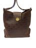 Brahmin 100% Leather Bow Print Solid Floral Graphic Brown Shoulder Bag One size - photo 1