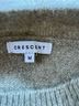 Crescent Stripes Green Yellow Tan Pullover Sweater Size M - photo 3