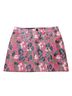 HANLEY 100% Polyester 95% Polyester 5% Polyurethane Floral Multi Color Denim Skirt Size 8 - photo 1