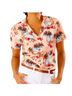 Tommy Bahama 100% Silk Floral Orange Blue Button-Down Shirt Size XL - photo 1