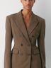 Babaton Brown Blazer Size 4 - photo 4