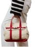 Unlisted 100% Cotton Solid Red Ivory Tote One size - photo 1