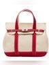Unlisted 100% Cotton Solid Red Ivory Tote One size - photo 4