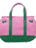 Unlisted 100% Cotton Pink Green Tote One size - photo 2
