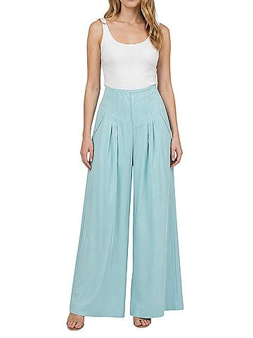 Alice + Olivia Wide Leg Palazzo Dress Pants (view 1)