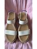 ROTHY'S 100% Canvas Solid White Tan Sandals Size 8 - photo 7