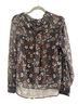 See By Chloé Floral Blue Brown Long Sleeve Blouse Size 4 - photo 2
