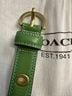 Coach 100% Leather Green Belt Size M - photo 5