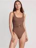 Old Navy Brown One Piece Swimsuit Size L - photo 3